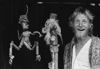 Brett, puppeteer extraordinaire, The Channon, 1993Image by John W McCormick